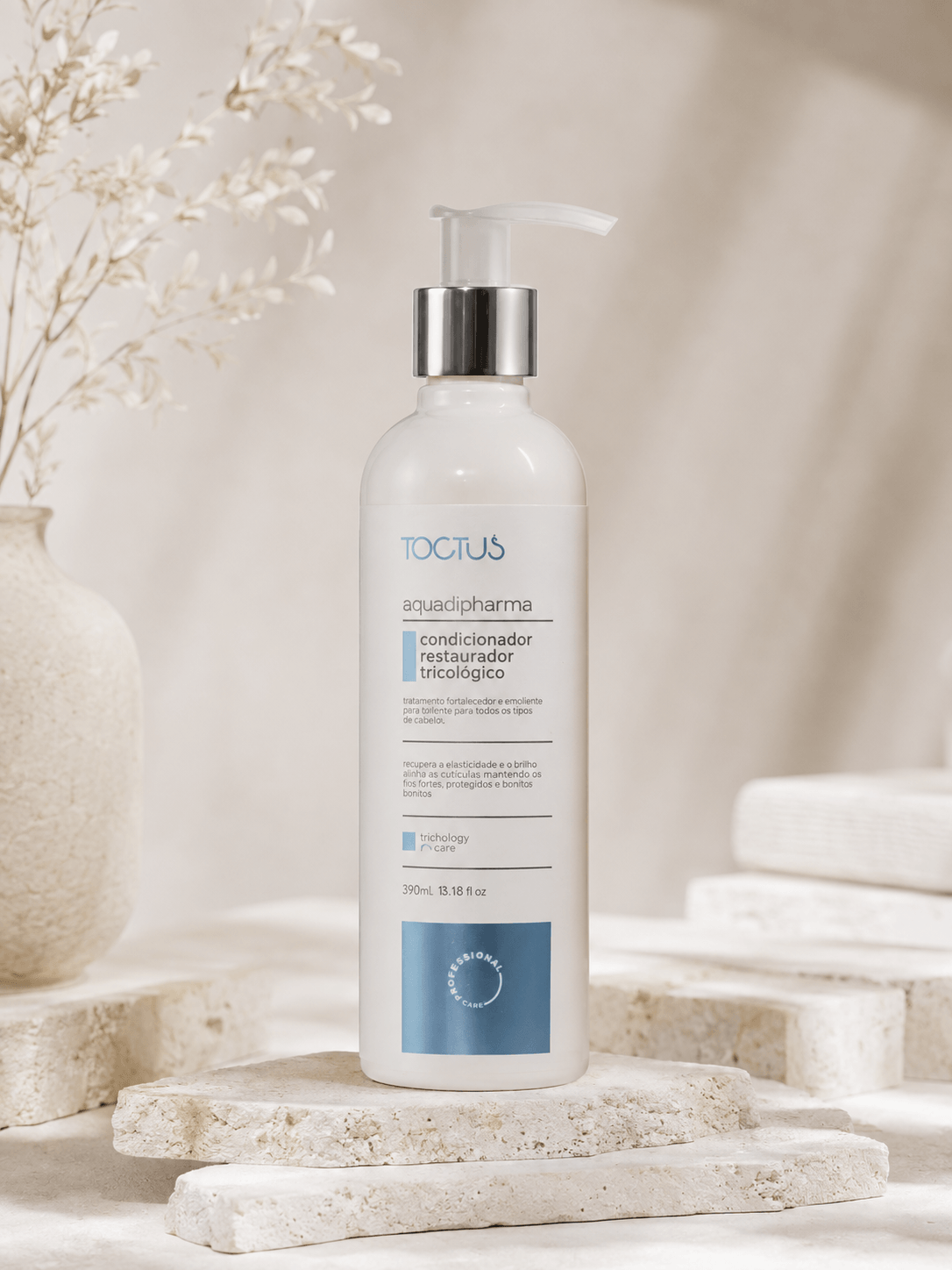 Condicionador Restaurador Tricológico, produto TOCTUS da linha Aquadipharma