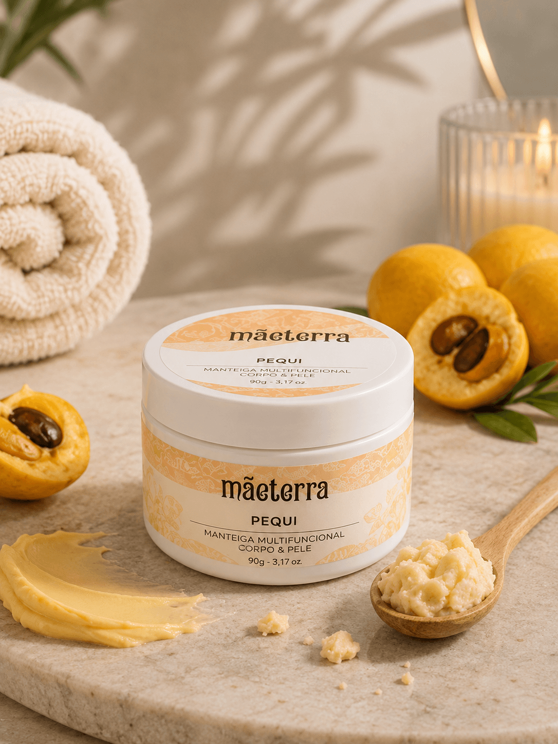 Manteiga Multifuncional de Pequi, produto TOCTUS da linha Mãe Terra