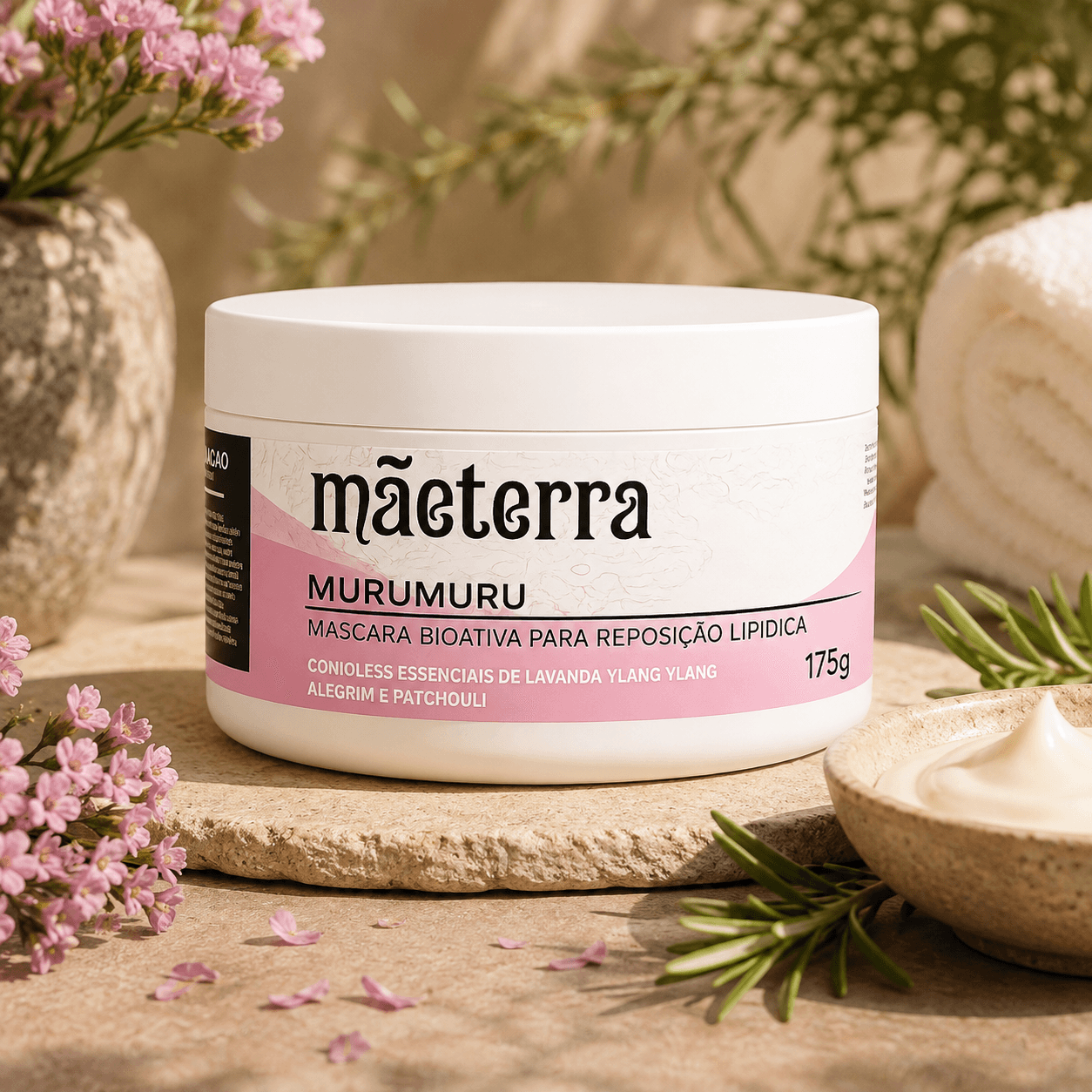Máscara Murumuru, produto TOCTUS da linha Mãe Terra