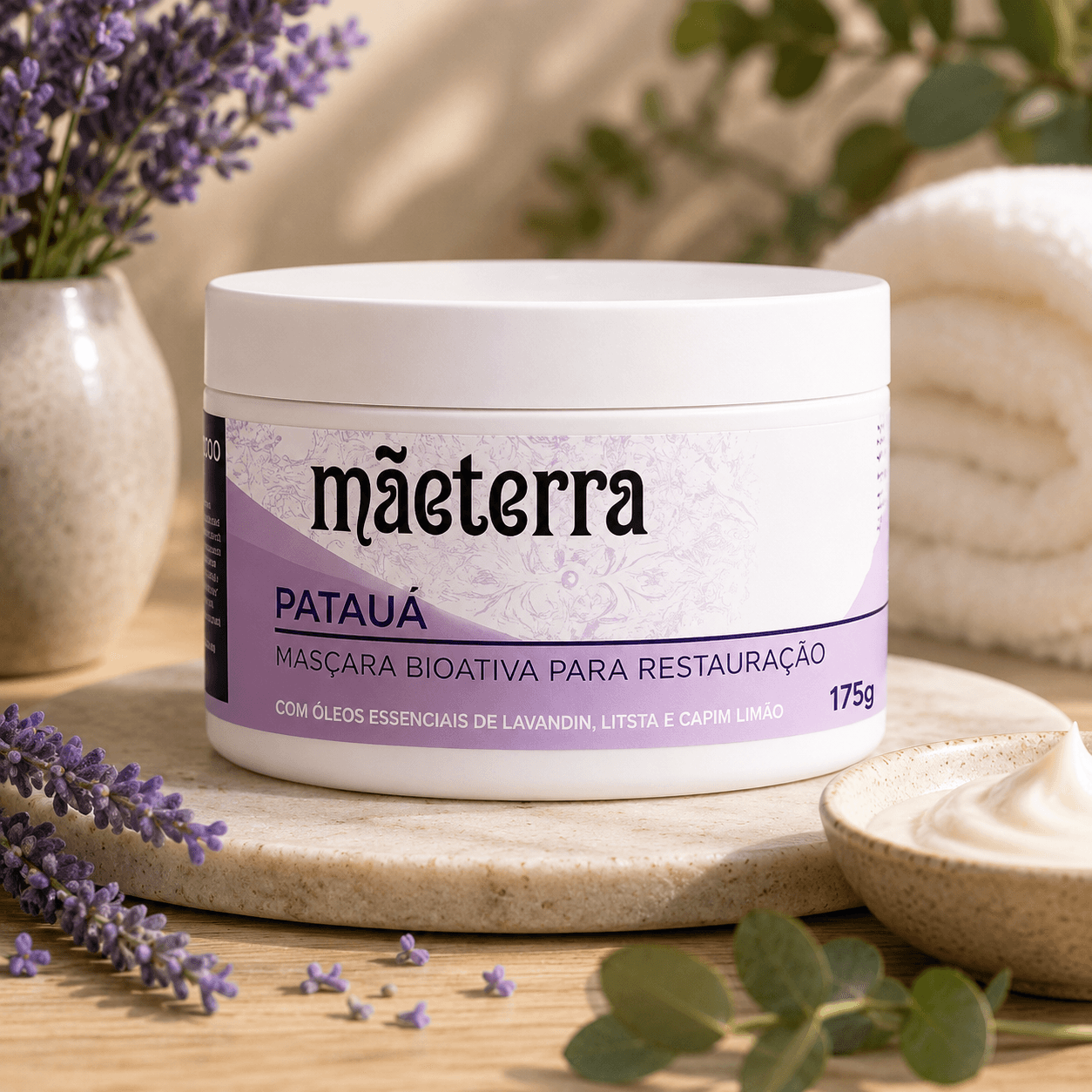 Máscara Patauá, produto TOCTUS da linha Mãe Terra