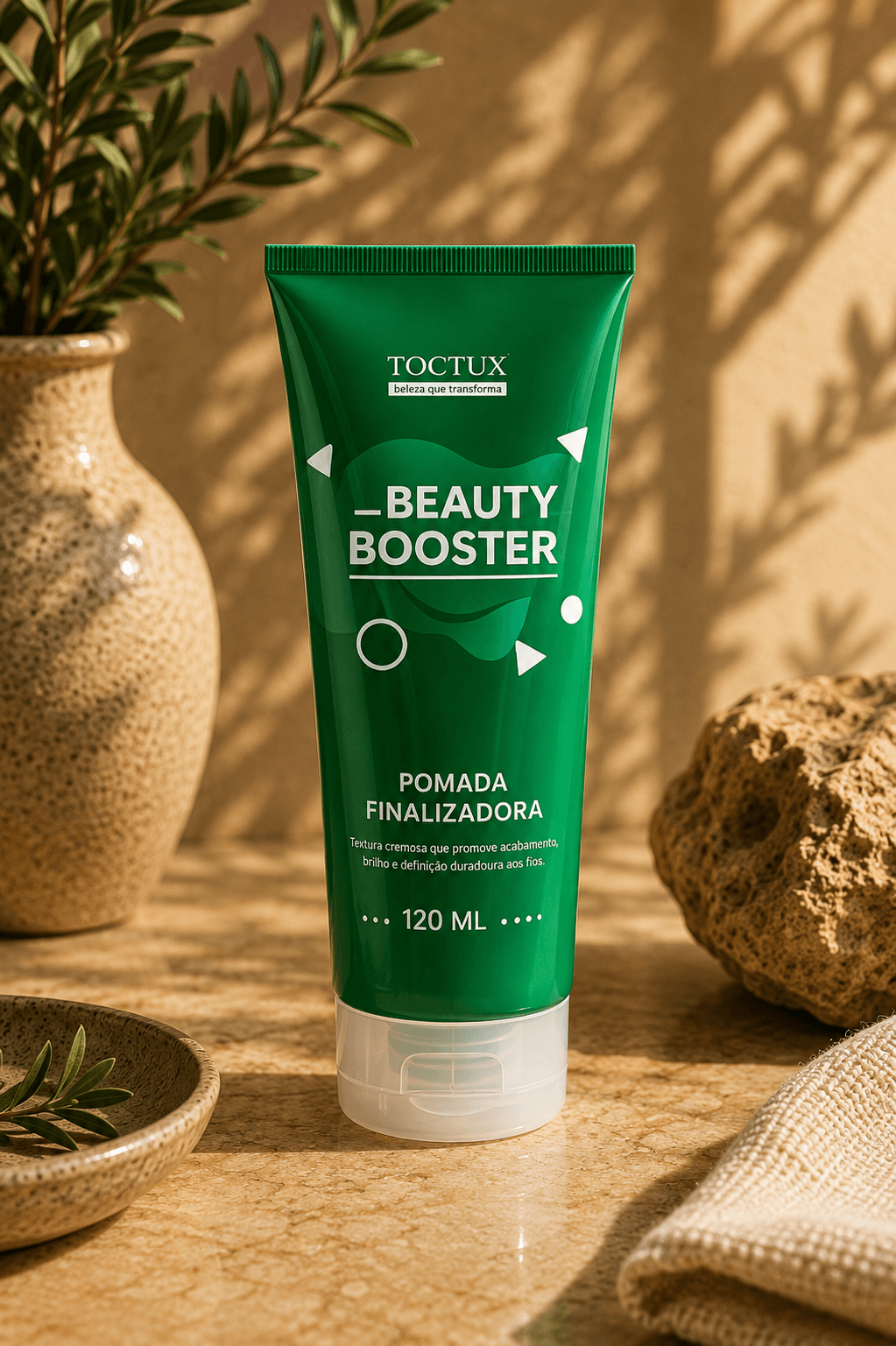 Pomada Booster, produto TOCTUS da linha Beauty Booster
