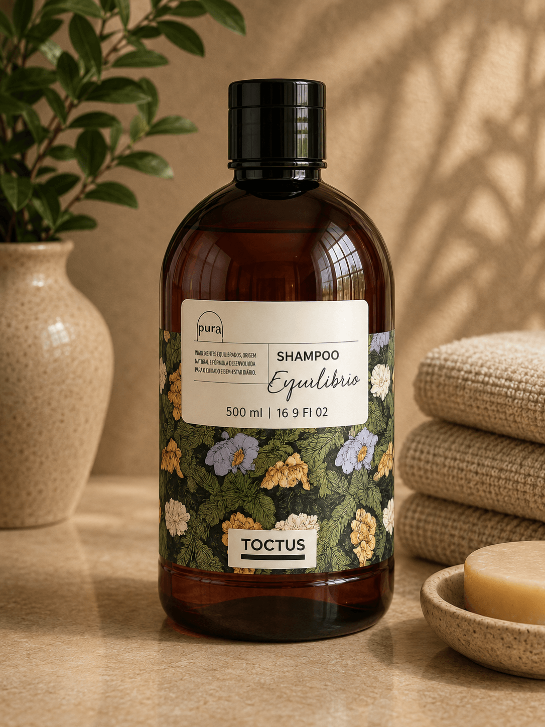 Shampoo Pura, produto TOCTUS da linha Pura