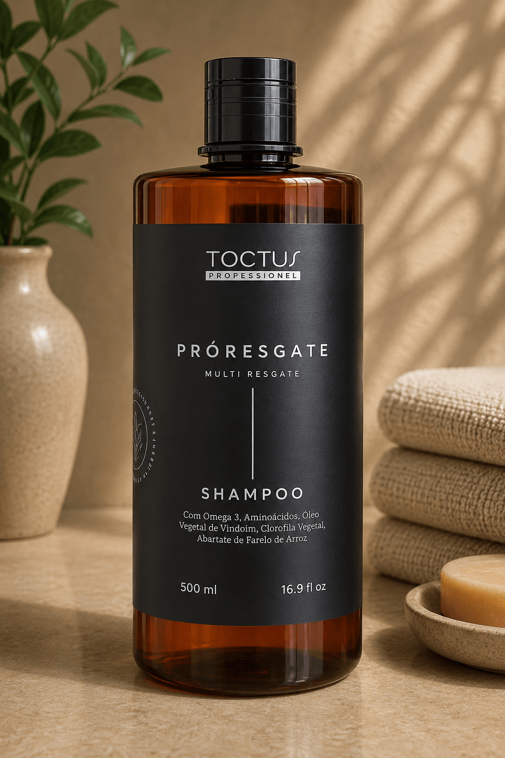 Shampoo Pró-Resgate, produto TOCTUS da linha Pró-Resgate