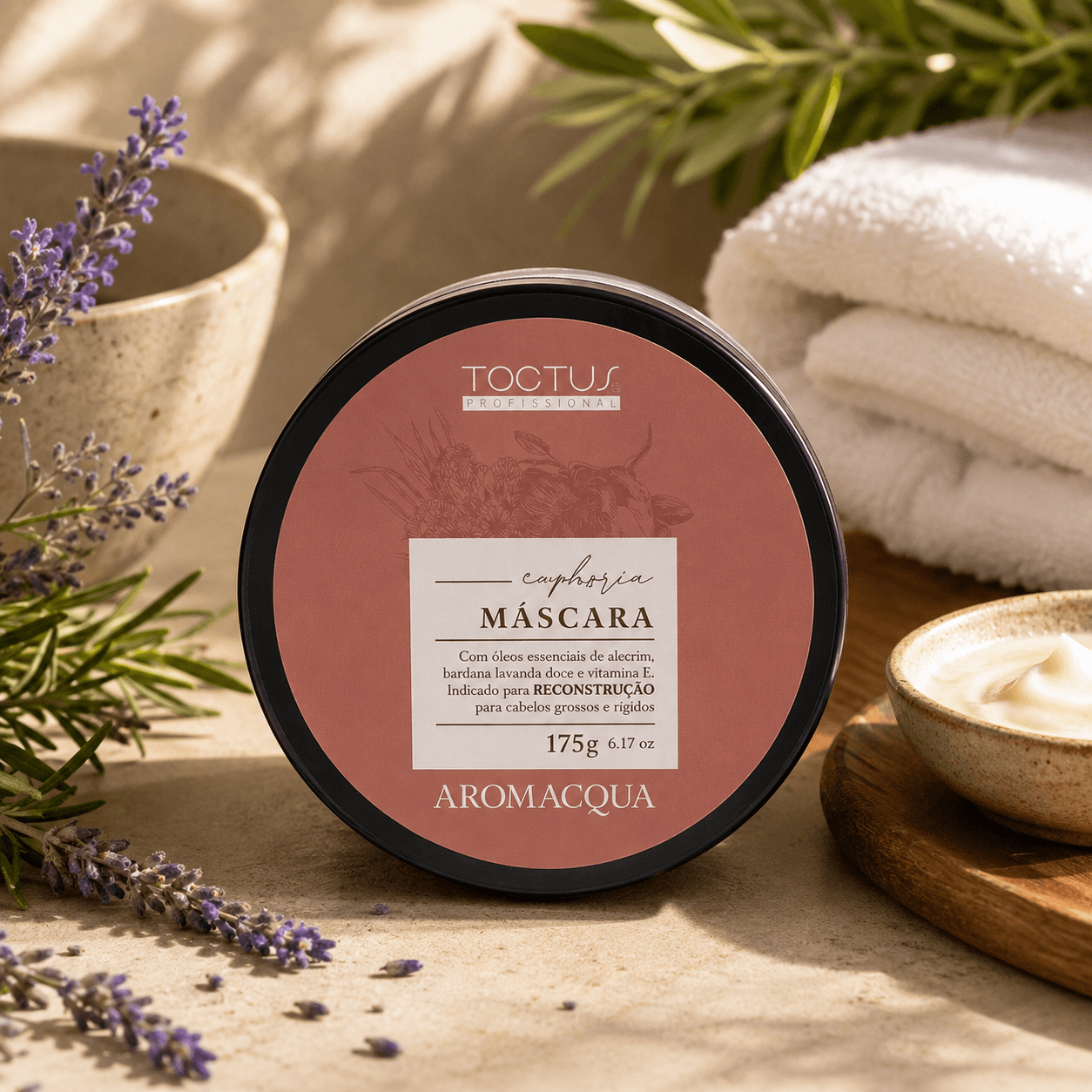 Máscara Euphoria, produto TOCTUS da linha Aromacologia