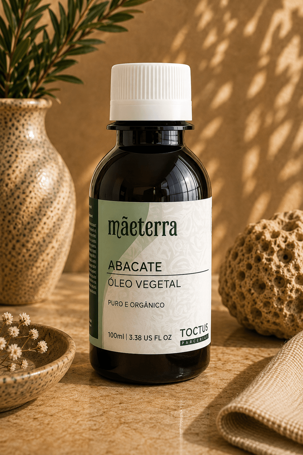 Óleo Vegetal de Abacate, produto TOCTUS da linha Mãe Terra