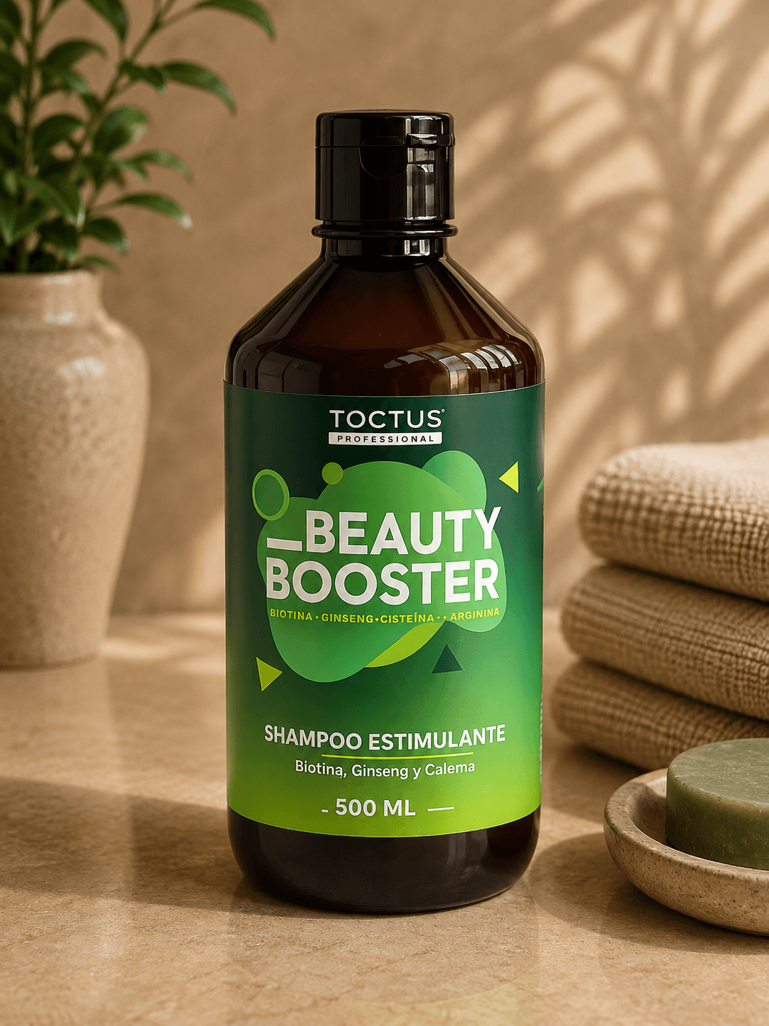 Shampoo Booster, produto TOCTUS da linha Beauty Booster